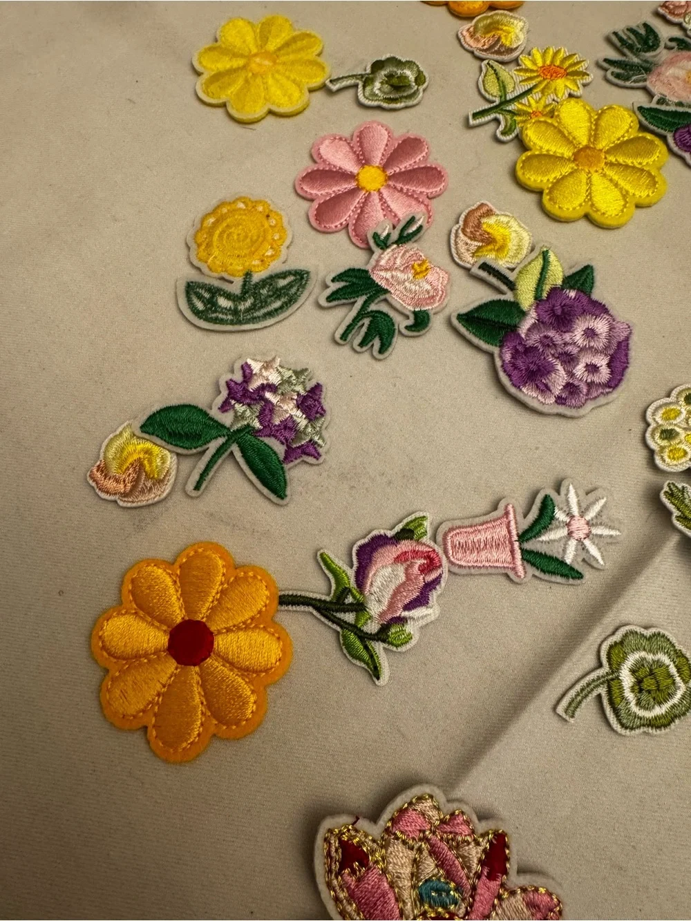 Aime Leon Dore Multicolor Floral Embroidered Patch Set
